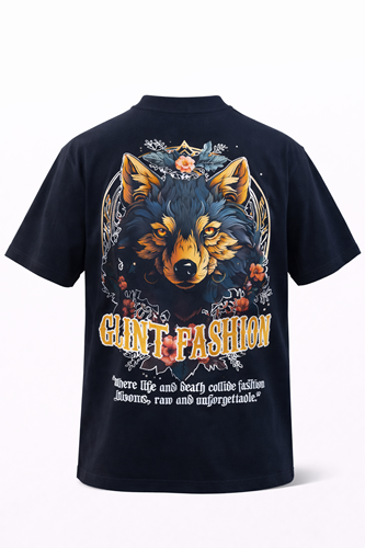 DTF ROUND NECK (NIGHT WOLF)